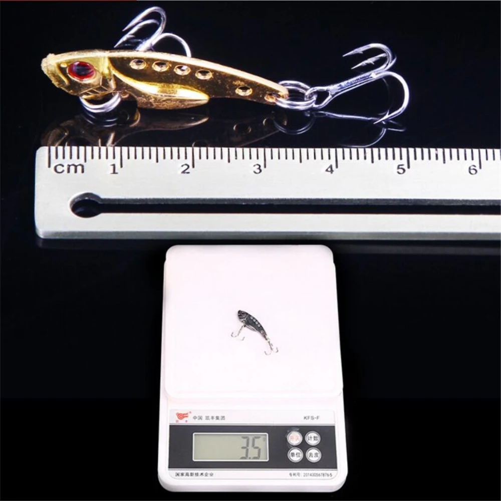 1pcs Metal VIB Wobbler Fishing Lure 3.5cm 3.5g Vibration Spoon Lure Bass Artificial Hard Bait Cicada lure VIB Bait 3D Eyes
1pcs Metal VIB Wobbler Fishing Lure 3.5cm 3.5g Vibration Spoon Lure Bass Artificial Hard Bait Cicada lure VIB Bait 3D Eyes