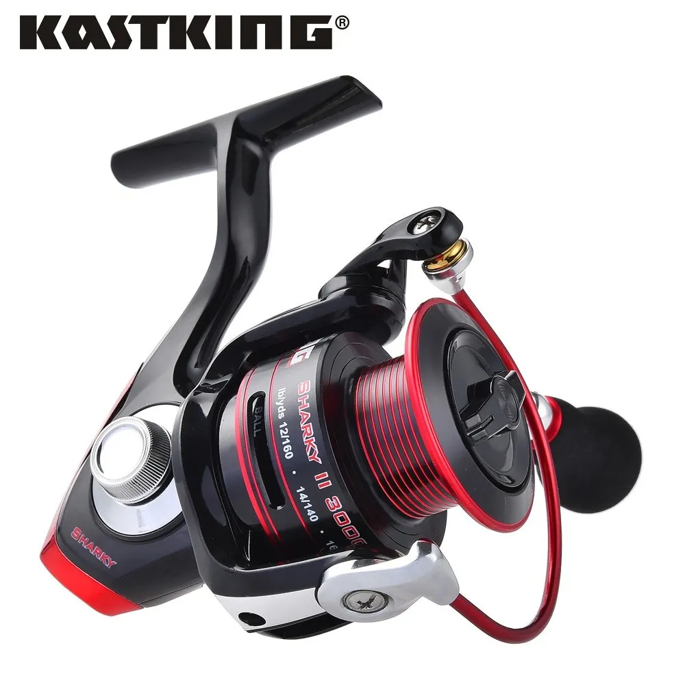 KastKing Sharky II гладкая спиннинговая катушка 10 + 1 улучшенные шарикоподшипники