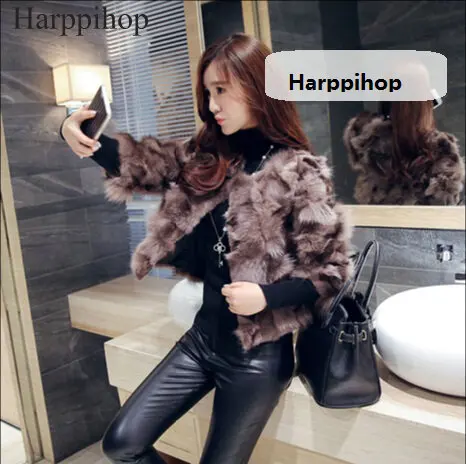 

2017 to sell Natural Real Fox Fur Coat Genuine multi colors Fox Fur waistcoat Free Shipping fashion show coat party coat winter