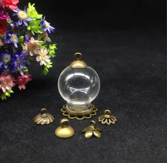 500pcs 20*12mm Glass globe bronze plated double lace base 8mm cap glass vials pendant DIY glass bottle glass dome cover charms
500pcs 20*12mm Glass globe bronze plated double lace base 8mm cap glass vials pendant DIY glass bottle glass dome cover charms