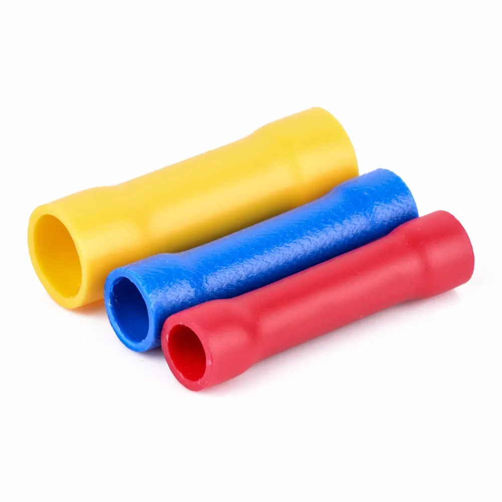 50pcs Insulated Straight Butt Connectors Electrical Crimp Terminals Assorted Kits Wire Cable Terminal For Electrical Tools
50pcs Insulated Straight Butt Connectors Electrical Crimp Terminals Assorted Kits Wire Cable Terminal For Electrical Tools