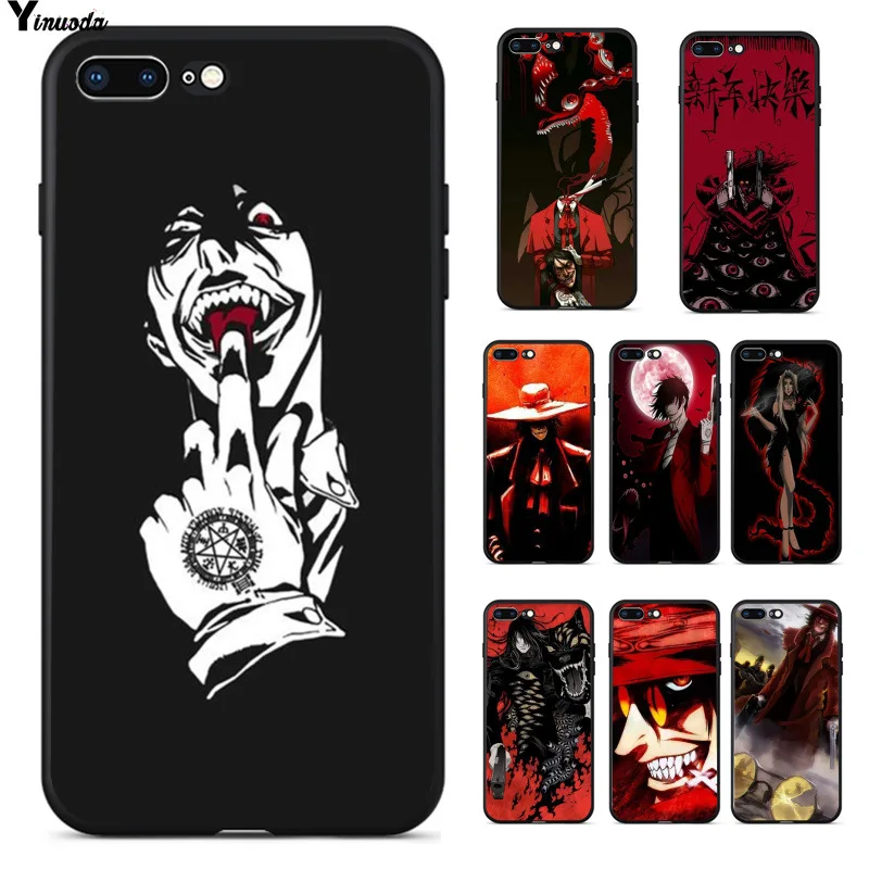 Yinuoda аниме Hellsing Alucard Fan ультратонкие новые чехлы для телефона чехол Apple iPhone 8 7 6 6S Plus