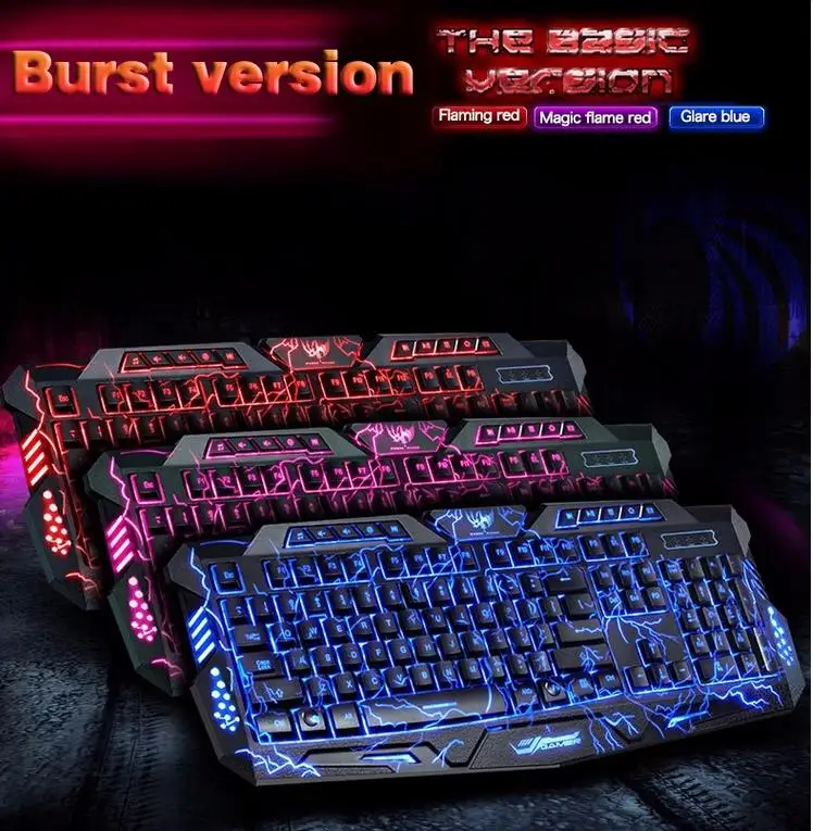 Purple/Blue/Red LED Breathing Backlight Pro Gaming Keyboard Mouse Combos USB Wired Full Key 5500dpi Professional Mouse Keyboard
Purple/Blue/Red LED Breathing Backlight Pro Gaming Keyboard Mouse Combos USB Wired Full Key 5500dpi Professional Mouse Keyboard
