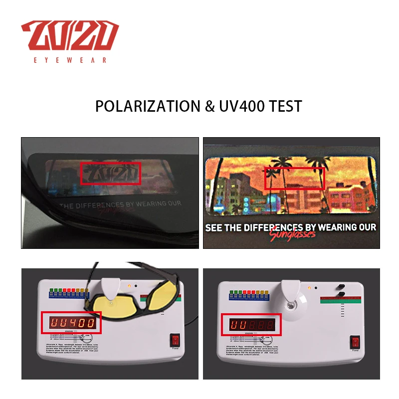20/20 Новые Солнцезащитные Очки Ночного Видения Мужчины Марка Дизайнер Моды