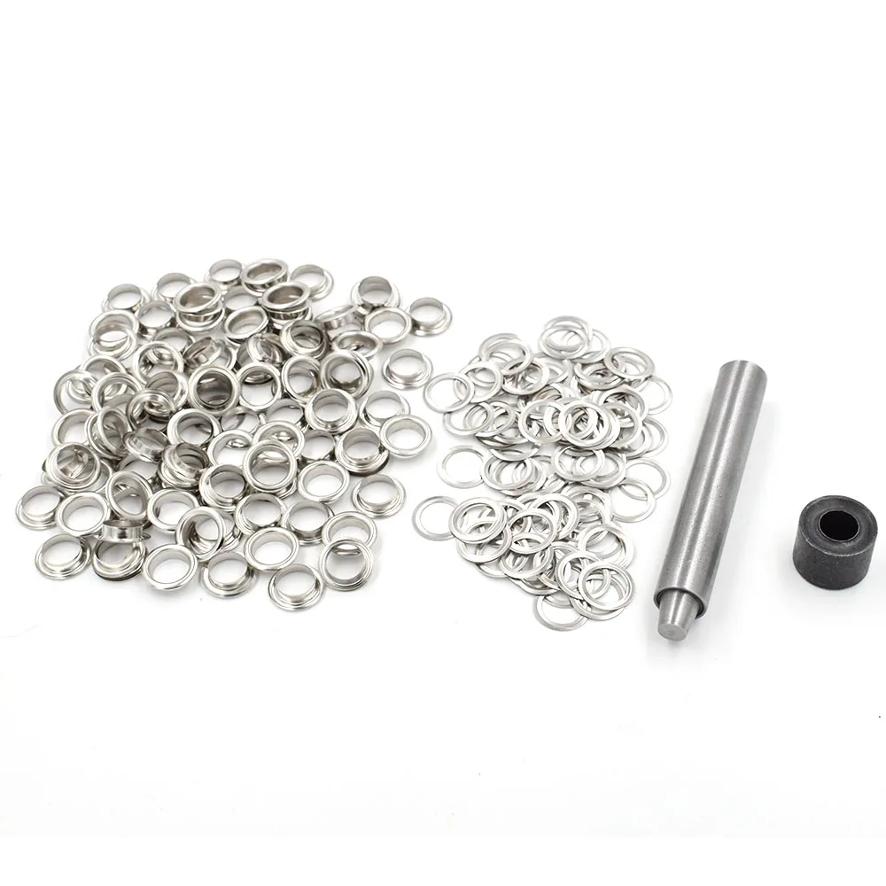 800 # eyelets. 200 sets of package.inner diameter of 10mm.Corn. Metal eyelets Sewing patches.clothes Bags and shoes accessories
800 # eyelets. 200 sets of package.inner diameter of 10mm.Corn. Metal eyelets Sewing patches.clothes Bags and shoes accessories