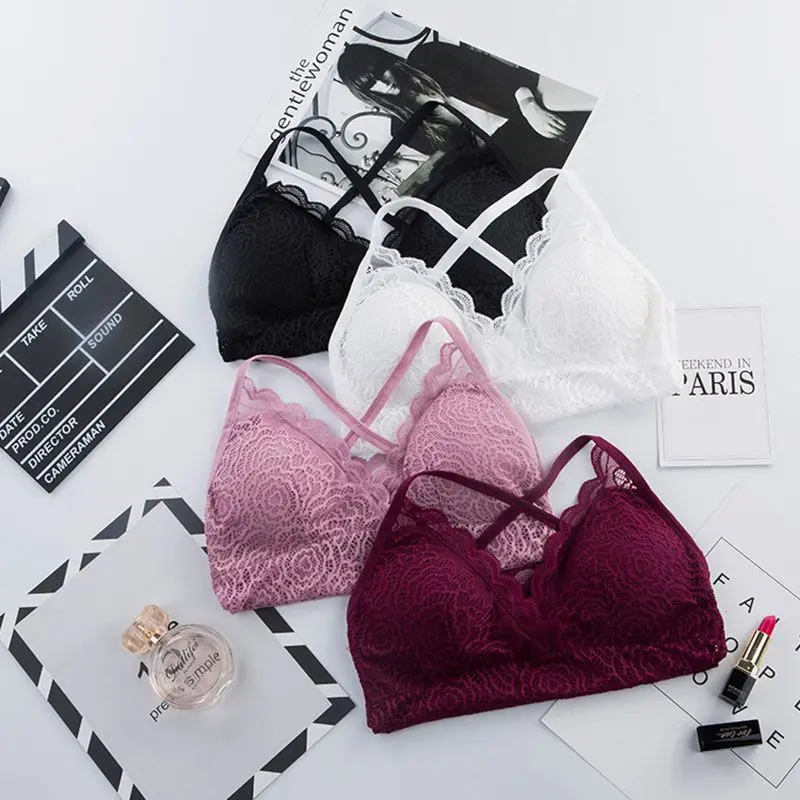 Women Beauty Padded Back Bra Lace Tube Top Underwear Sexy Lace Bottoming Camisole 
Women Beauty Padded Back Bra Lace Tube Top Underwear Sexy Lace Bottoming Camisole