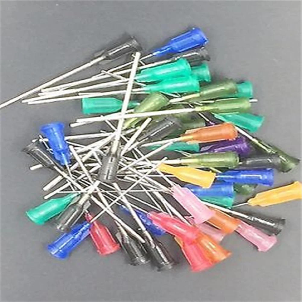 Lots 50Pcs Luer Lock Plastic steel Blunt Dispensing needles syringe needle tips 1.5 Inch 14 Gauge to 25 Gauge Total length 55mm
Lots 50Pcs Luer Lock Plastic steel Blunt Dispensing needles syringe needle tips 1.5 Inch 14 Gauge to 25 Gauge Total length 55mm