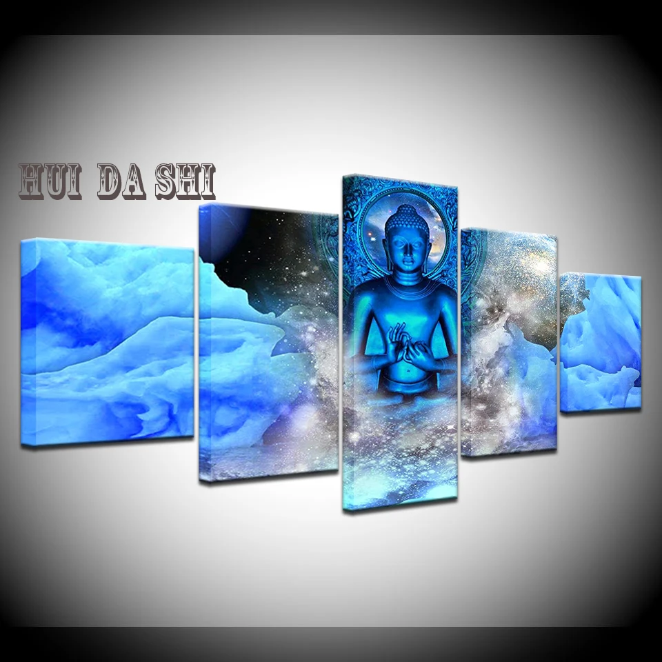 Canvas Painting Blue Buddha Ice water 5 Pieces Wall Art Painting Modular Wallpapers Poster Print for living room Home Decor
Canvas Painting Blue Buddha Ice water 5 Pieces Wall Art Painting Modular Wallpapers Poster Print for living room Home Decor