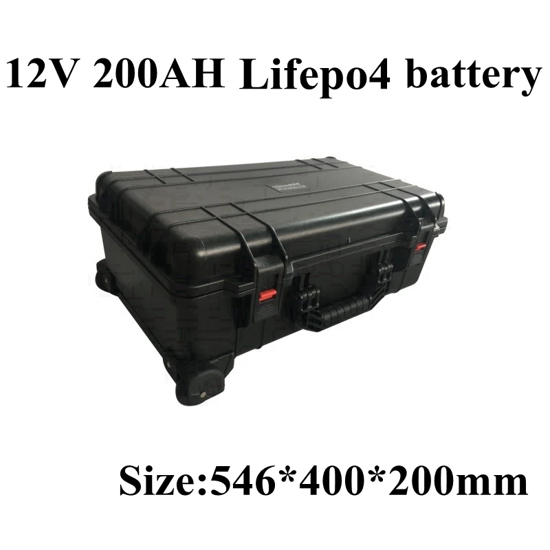 Waterproof Lifepo4 12.8V 12V 200AH Lithium Battery Wheel Trolley Case for 1800W Inverter Boat Solar System +10A Charger
Waterproof Lifepo4 12.8V 12V 200AH Lithium Battery Wheel Trolley Case for 1800W Inverter Boat Solar System +10A Charger