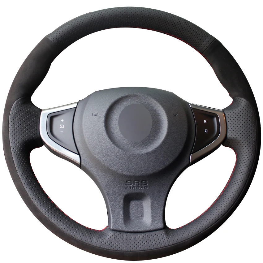 Black Natural Leather Black Suede Car Steering Wheel Cover for Renault Koleos 2009-2014 Samsung QM5
Black Natural Leather Black Suede Car Steering Wheel Cover for Renault Koleos 2009-2014 Samsung QM5