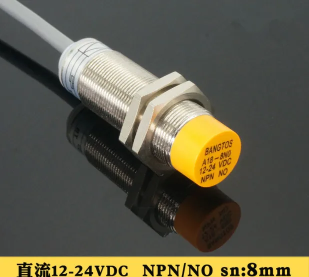FREE SHIPPING 100% NEW A18-8NO Proximity Switch M18 Three-wire NPN/PNP Normally Open DC24V Metal Inductive Sensor
FREE SHIPPING 100% NEW A18-8NO Proximity Switch M18 Three-wire NPN/PNP Normally Open DC24V Metal Inductive Sensor