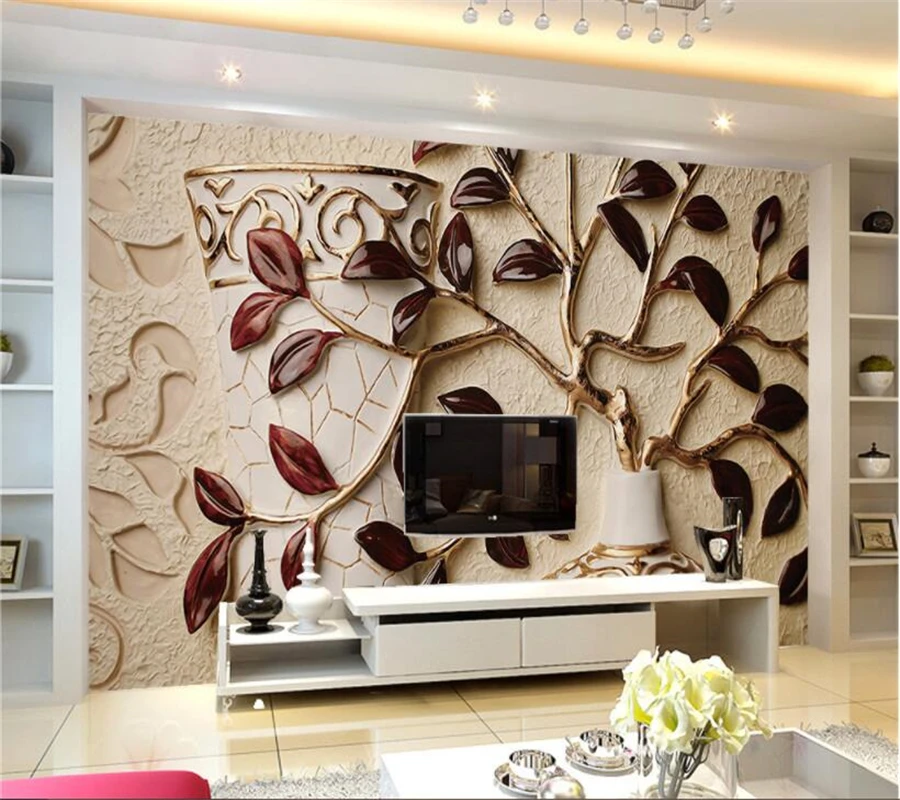 Custom Large 3d wallpaper mural Leaf bottle Relief Backdrop Leaf Garment 3D Background Wall wallpaper papel de parede Beibehang
Custom Large 3d wallpaper mural Leaf bottle Relief Backdrop Leaf Garment 3D Background Wall wallpaper papel de parede Beibehang