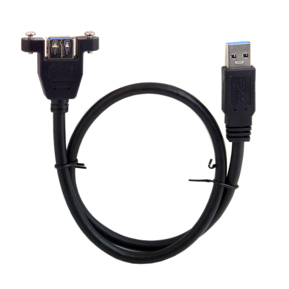Chenyang USB 3.0 A Type Male to Female Extension Cable with Panel Mount screws 80cm
Chenyang USB 3.0 A Type Male to Female Extension Cable with Panel Mount screws 80cm