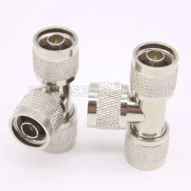 5pcs N male 3 way RF connector N male T type adapter N male to 2 N male RF connector Free shipping
5pcs N male 3 way RF connector N male T type adapter N male to 2 N male RF connector Free shipping