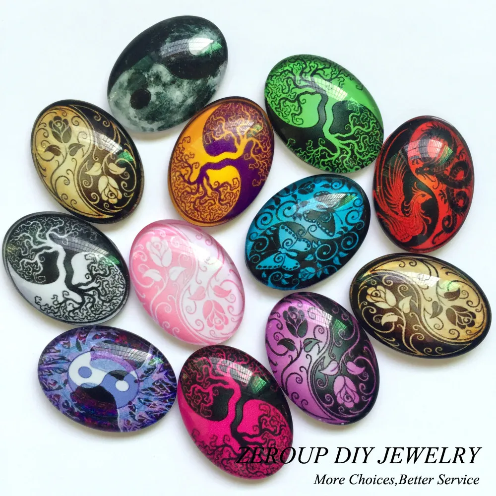13x18mm Handmade Photo Glass Cabochons Mixed Pattern Domed Oval Jewelry Accessories Supplies for Jewelry 50pcs TP-325
13x18mm Handmade Photo Glass Cabochons Mixed Pattern Domed Oval Jewelry Accessories Supplies for Jewelry 50pcs TP-325