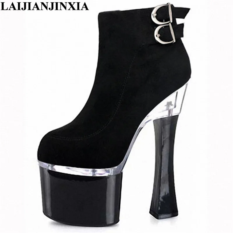 Black Zip Sexy Spring Women Pole Dance Shoes Club Dancing Shoes Platform 18cm Square High Heels Ankle Boots
Black Zip Sexy Spring Women Pole Dance Shoes Club Dancing Shoes Platform 18cm Square High Heels Ankle Boots