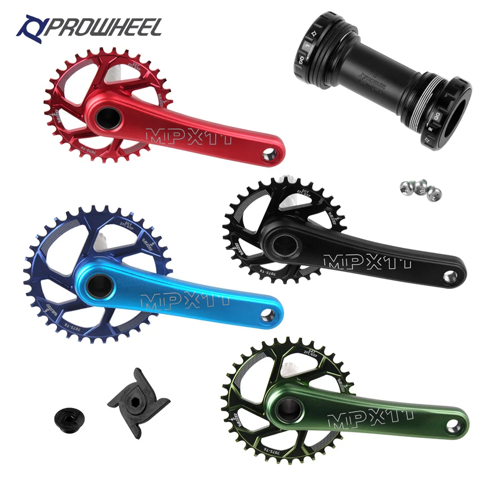 Prowheel MTB Bike Crank 170/175mm Narrow Wide Sprockets 30T 32T 34T 36T 38T Crank with BB Bottom Bracket Chainwheel for SRAM GXP
Prowheel MTB Bike Crank 170/175mm Narrow Wide Sprockets 30T 32T 34T 36T 38T Crank with BB Bottom Bracket Chainwheel for SRAM GXP