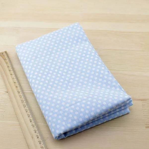 Booksew Cotton Fabric Tissus Cutting Pieces Telas Tecido Sewing Cloth White Dots Home Textile Light Blue Patchwork Doll Crafts
Booksew Cotton Fabric Tissus Cutting Pieces Telas Tecido Sewing Cloth White Dots Home Textile Light Blue Patchwork Doll Crafts