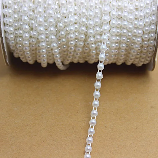 4mm 50m/roll Half Round Flatback Imitation Pearls Chain Resin ABS Jewelry Material For DIY Decoration
4mm 50m/roll Half Round Flatback Imitation Pearls Chain Resin ABS Jewelry Material For DIY Decoration