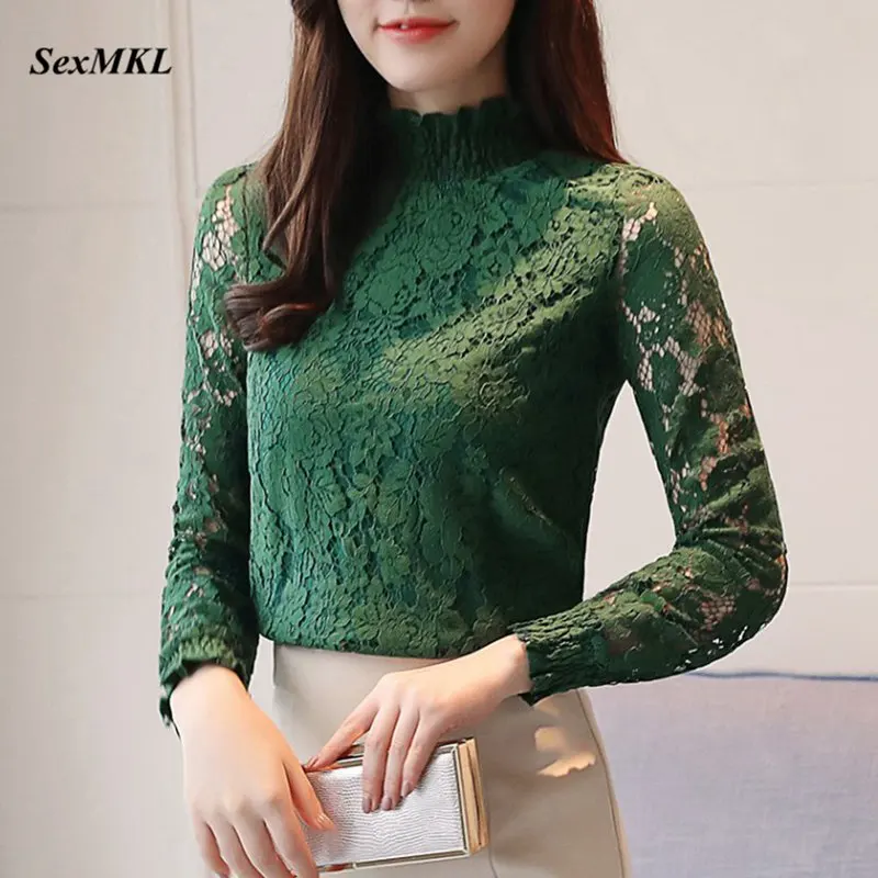 SEXMKL Women Lace Hollow Out Blouse 2020 Fashion Casual Long Sleeve White Blouses Transparent Office Ladies Autumn Tops Shirt
SEXMKL Women Lace Hollow Out Blouse 2020 Fashion Casual Long Sleeve White Blouses Transparent Office Ladies Autumn Tops Shirt