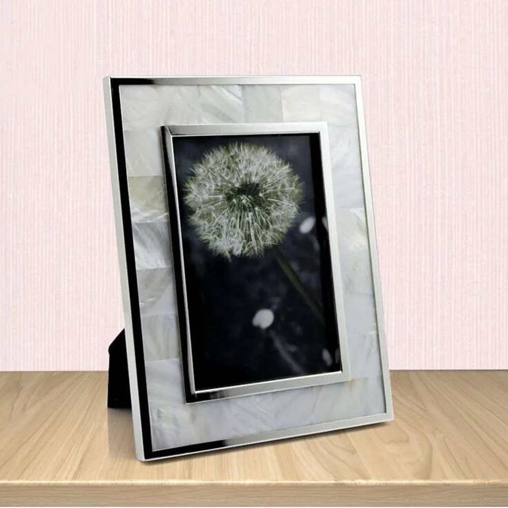 

8x10 inch Fashionable Hand-made Home Deco Natural Seashell Photo Frames, Shell Framing Display YSPF-007