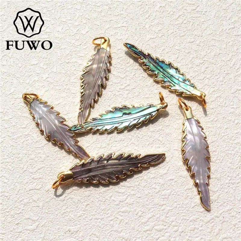 FUWO Tiny Carve Leaves Shell Pendant With 24K Gold Electroplate Edge Minimalist Design Abalone Shell DIY Jewelry Wholesale PD542
FUWO Tiny Carve Leaves Shell Pendant With 24K Gold Electroplate Edge Minimalist Design Abalone Shell DIY Jewelry Wholesale PD542