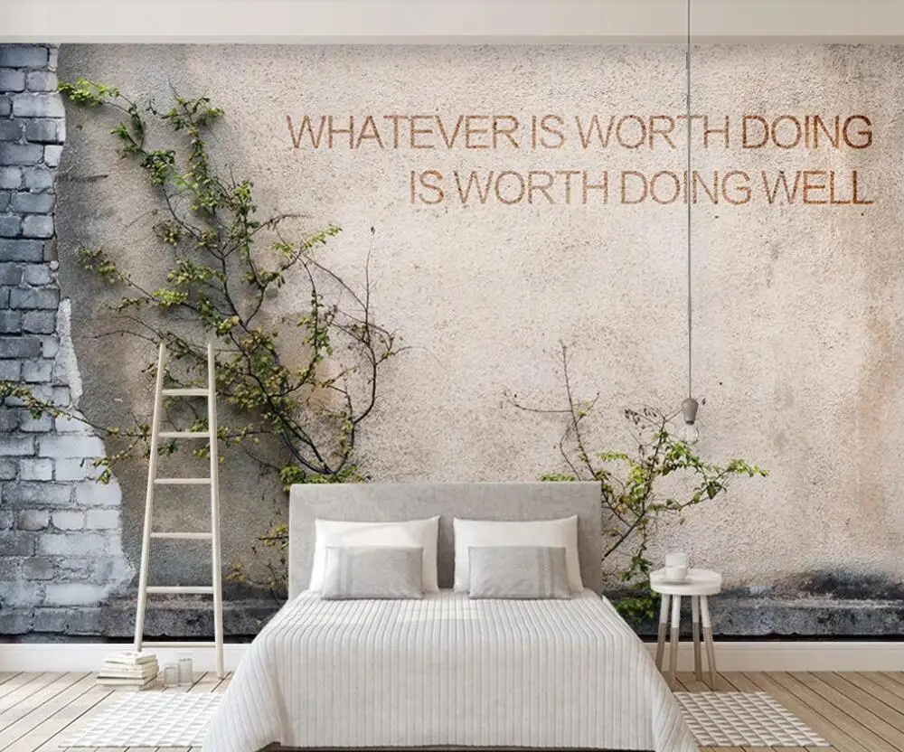 Custom 3D mural wallpaper 3D 3D modern simple pastoral style plant cement wall background wall decoration painting
Custom 3D mural wallpaper 3D 3D modern simple pastoral style plant cement wall background wall decoration painting