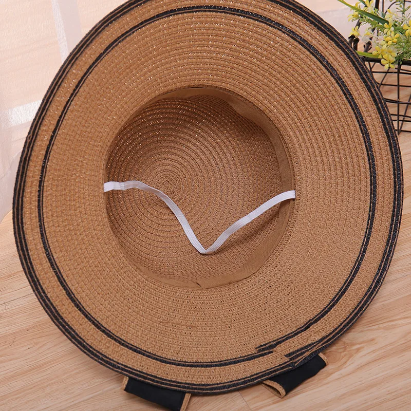 Sun Hat Big Black Bow Summer Hats For Women Foldable Straw Beach Panama Hat Visor Wide Brim Femme Female New
Sun Hat Big Black Bow Summer Hats For Women Foldable Straw Beach Panama Hat Visor Wide Brim Femme Female New