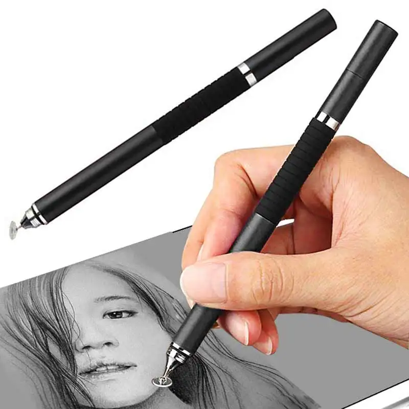 New 2 in 1 Stylus Ballpen Metal Capacitive Ballpoint Pen for Touches Screen iPhone iPad Tablet DOM668
New 2 in 1 Stylus Ballpen Metal Capacitive Ballpoint Pen for Touches Screen iPhone iPad Tablet DOM668