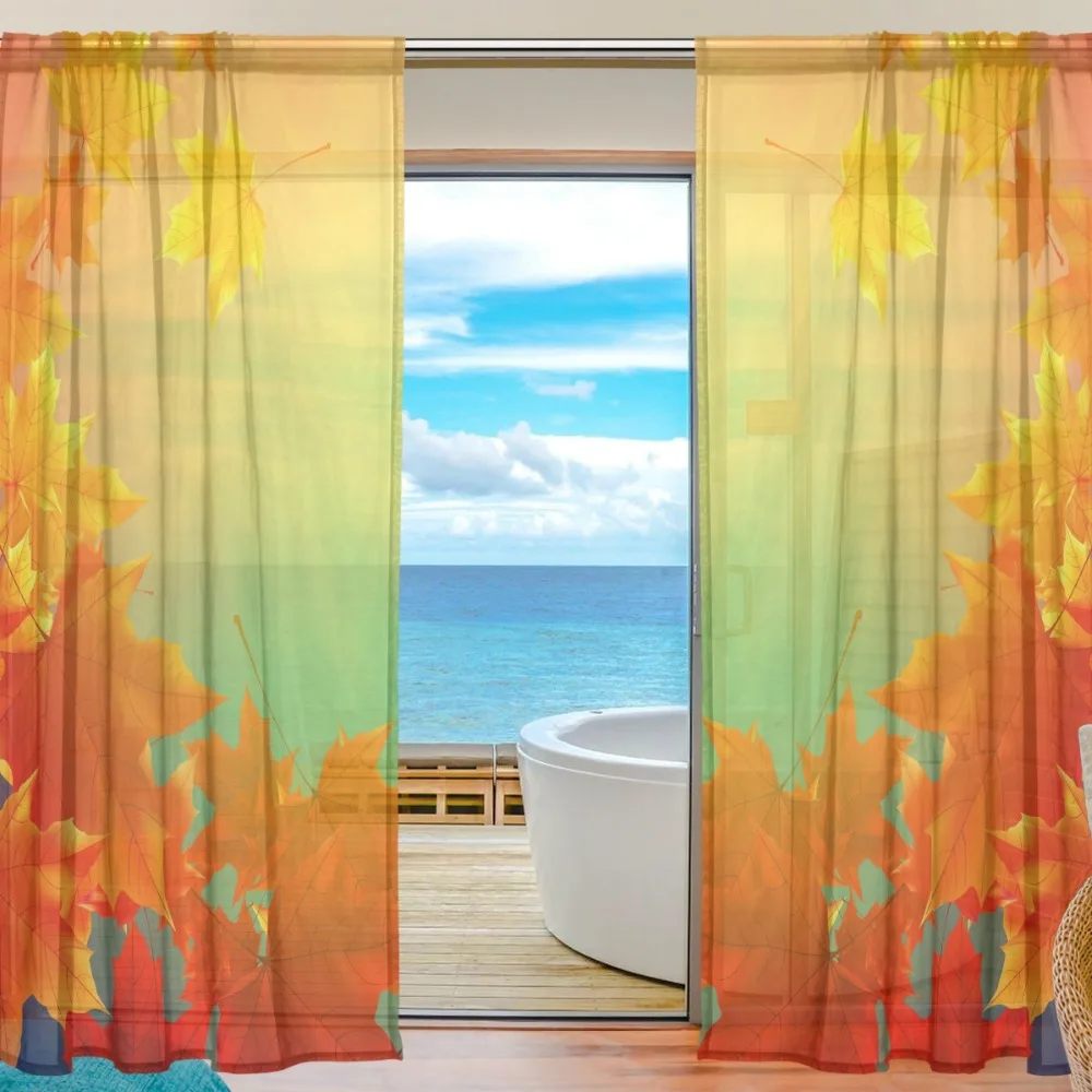 2Pcs Natural Bedroom Curtain Red The Maple Leaf Sheer Curtains for Living Room Bedroom Kitchen Window Treatments Curtains Drapes
2Pcs Natural Bedroom Curtain Red The Maple Leaf Sheer Curtains for Living Room Bedroom Kitchen Window Treatments Curtains Drapes