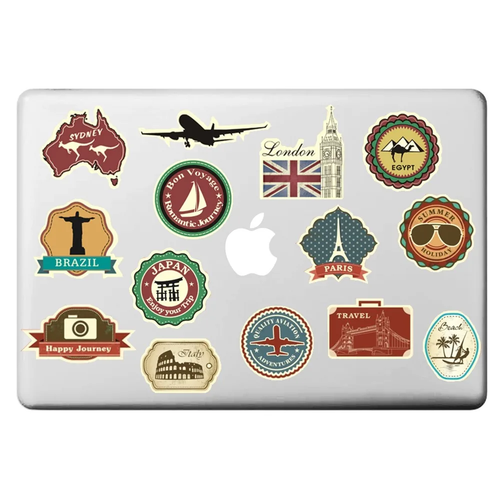 Популярная винтажная наклейка для ноутбука путешествий Macbook Pro Air Retina 11 "13" 15