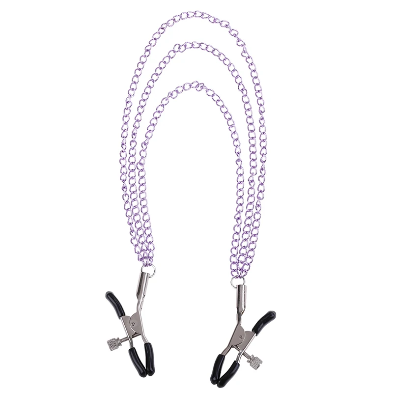 Metal Chain Nipple Clamps Stimulator Enhancer Master Series Fetish Exotic Accessories Sexy Nipple Clips For Couples
Metal Chain Nipple Clamps Stimulator Enhancer Master Series Fetish Exotic Accessories Sexy Nipple Clips For Couples