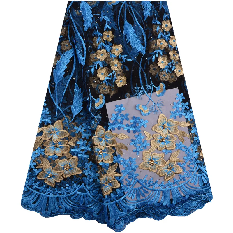 Latest African Lace Fabric 2018 High Quality Sky Blue Tulle Lace Fabric With Beaded Lace Cotton Dresses For Evening Dress F1267
Latest African Lace Fabric 2018 High Quality Sky Blue Tulle Lace Fabric With Beaded Lace Cotton Dresses For Evening Dress F1267
