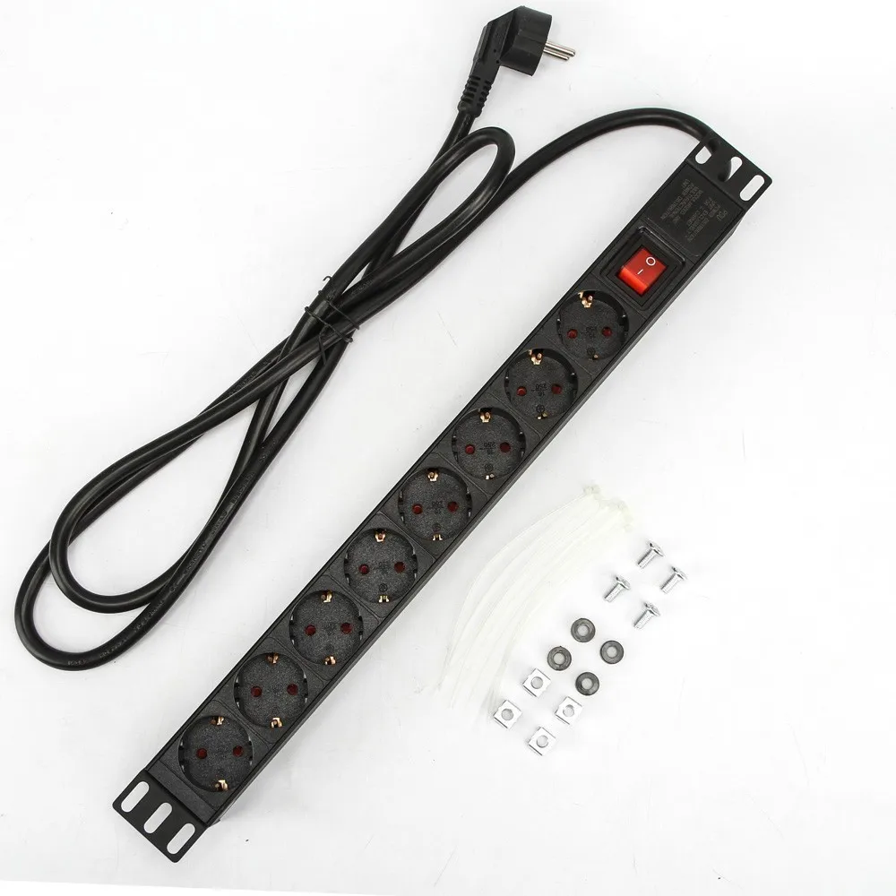 19in 1U 16A 8 Unit German PDU Network Cabinet Rack European Standard Regulation Socket Outlet Switch EU Power Strip Distribution
19in 1U 16A 8 Unit German PDU Network Cabinet Rack European Standard Regulation Socket Outlet Switch EU Power Strip Distribution