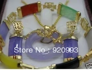 free P&P*******Real Multi-color jade dragon pendant necklace bracelet earring set
free P&P*******Real Multi-color jade dragon pendant necklace bracelet earring set