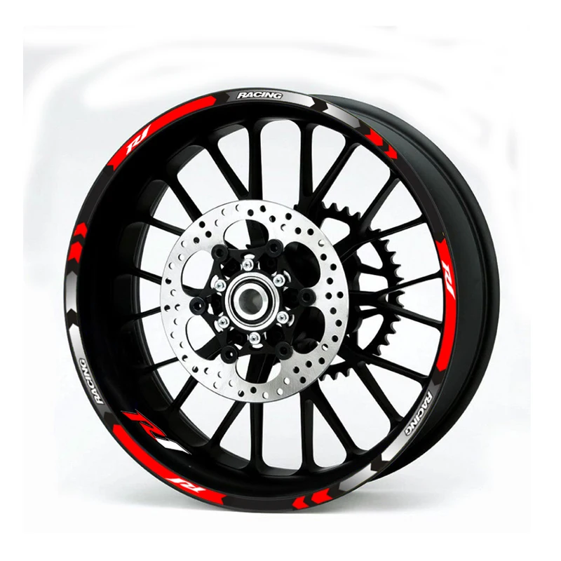 Hot sell 7 color for YAMAHA YZF R1 motorcycle wheel decals Reflective stickers rim stripes YZF R1 motorbike 17 Inch
Hot sell 7 color for YAMAHA YZF R1 motorcycle wheel decals Reflective stickers rim stripes YZF R1 motorbike 17 Inch