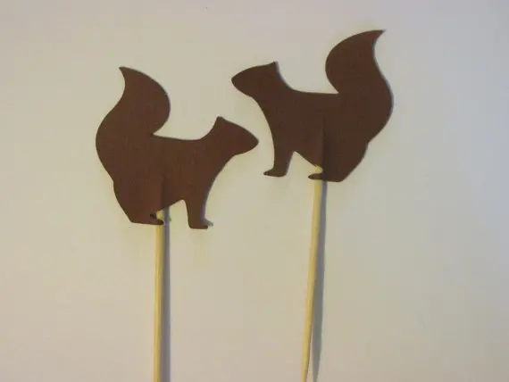 Squarrel shape Cupcake toppers birthday Party appetizer picks bridal baby shower rustic wedding toothpicks decor
Squarrel shape Cupcake toppers birthday Party appetizer picks bridal baby shower rustic wedding toothpicks decor