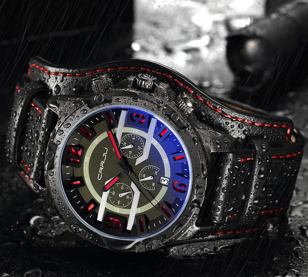 CRRJU Waterproof Leather Quartz Watches Luxury Brand Sports fashion Chronograph Men's Watches Relogios Masculino saat
CRRJU Waterproof Leather Quartz Watches Luxury Brand Sports fashion Chronograph Men's Watches Relogios Masculino saat