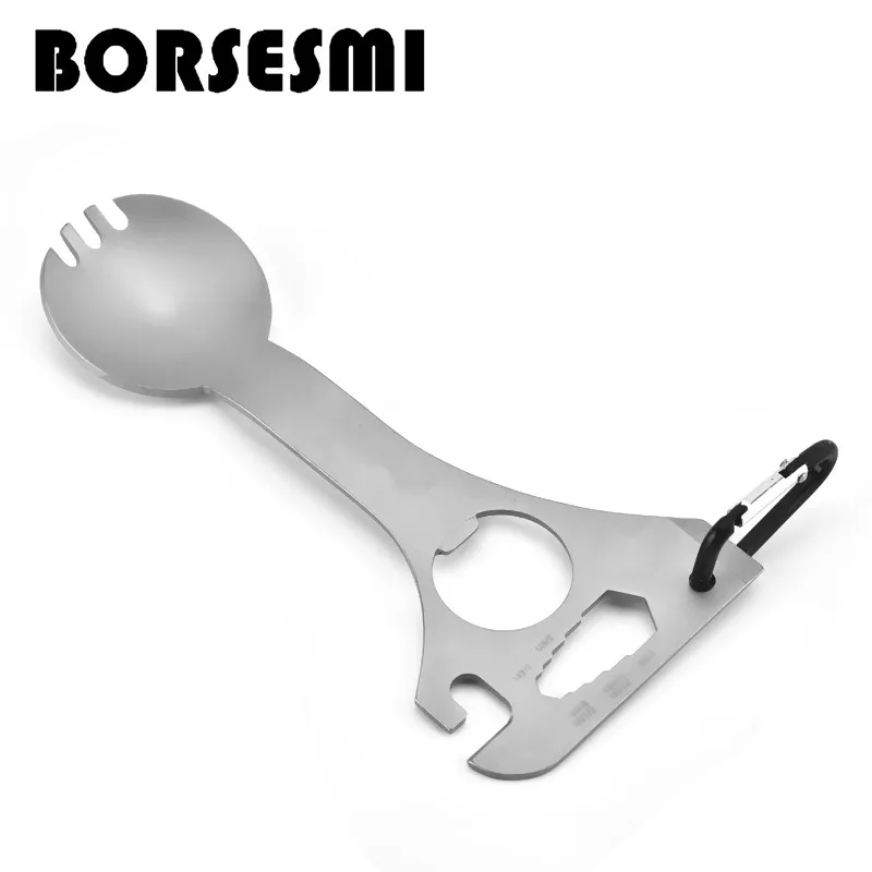 Hot sale 5pcs/lot multi-function spork bottle opener wrench metal 3 in 1 portable tableware multi-purpose camping cutlery
Hot sale 5pcs/lot multi-function spork bottle opener wrench metal 3 in 1 portable tableware multi-purpose camping cutlery