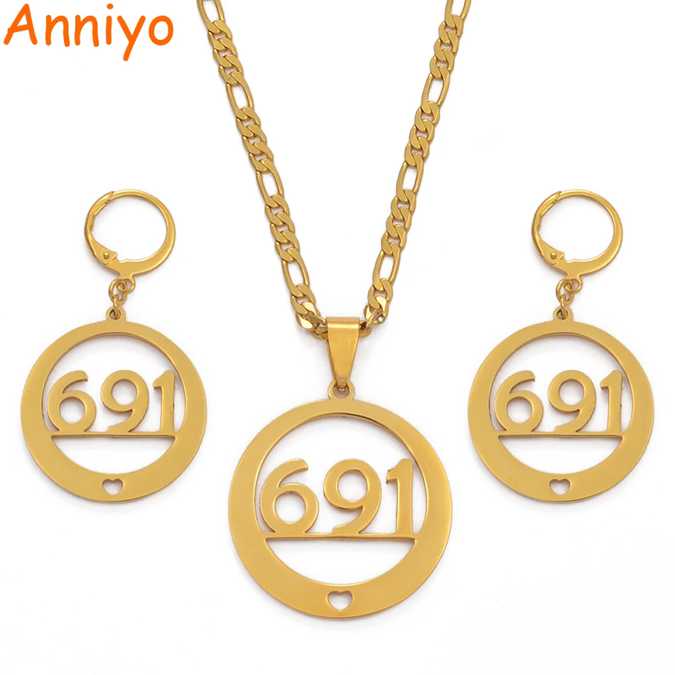 Anniyo 691 Necklaces Earrings Jewelry set Fashion Gold Color Jewellery Ethnic Gift #036821
Anniyo 691 Necklaces Earrings Jewelry set Fashion Gold Color Jewellery Ethnic Gift #036821