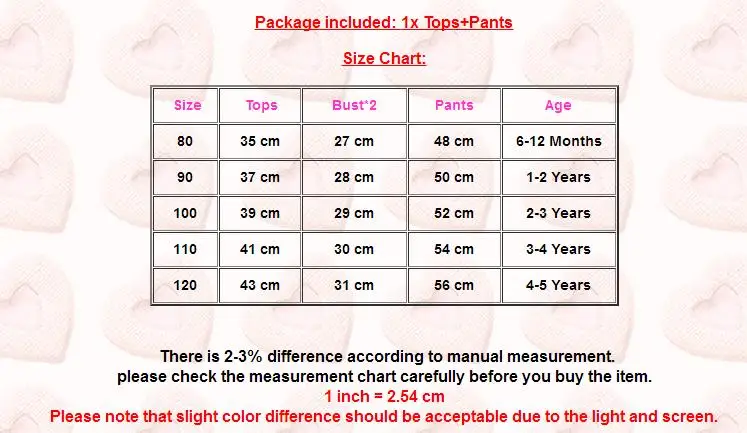 Kids Baby Girls Clothes Sets T shirt Tops Long Sleeve Pants 2pcs Cotton Warm Outfits Clothing Set Girl 6M-5T
Kids Baby Girls Clothes Sets T shirt Tops Long Sleeve Pants 2pcs Cotton Warm Outfits Clothing Set Girl 6M-5T