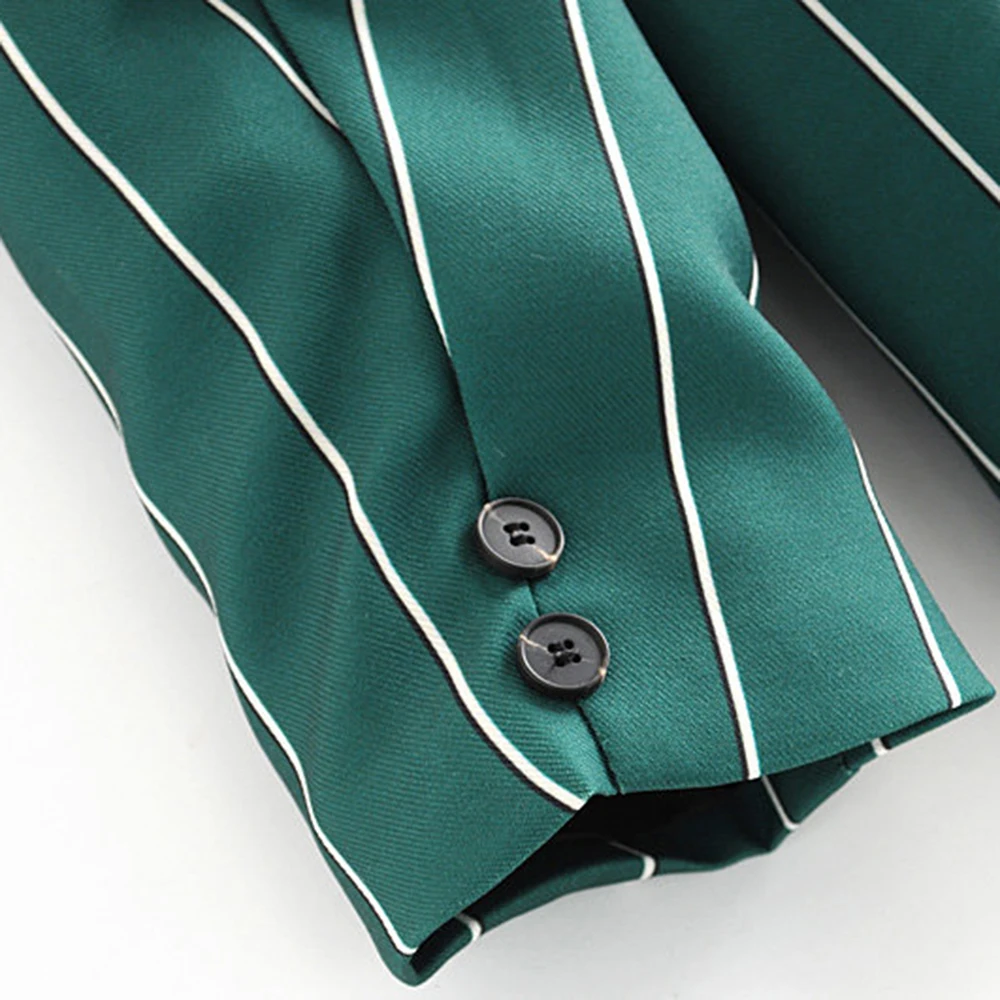 Klacwaya Women Green Striped Blazer Suit 2019 Elegant Ladies Fashion Notched Collar Blazers Jackets Casual Girls Chic Suits Set
Klacwaya Women Green Striped Blazer Suit 2019 Elegant Ladies Fashion Notched Collar Blazers Jackets Casual Girls Chic Suits Set