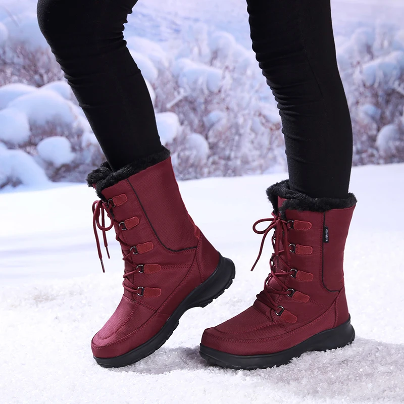 EXCARGO -40 Degree Cold Woman Snow Boots Plush Fur 2018 Winter Female Quality Snowboots Shoes Platform Lady Warm Snow Boots 40
EXCARGO -40 Degree Cold Woman Snow Boots Plush Fur 2018 Winter Female Quality Snowboots Shoes Platform Lady Warm Snow Boots 40
