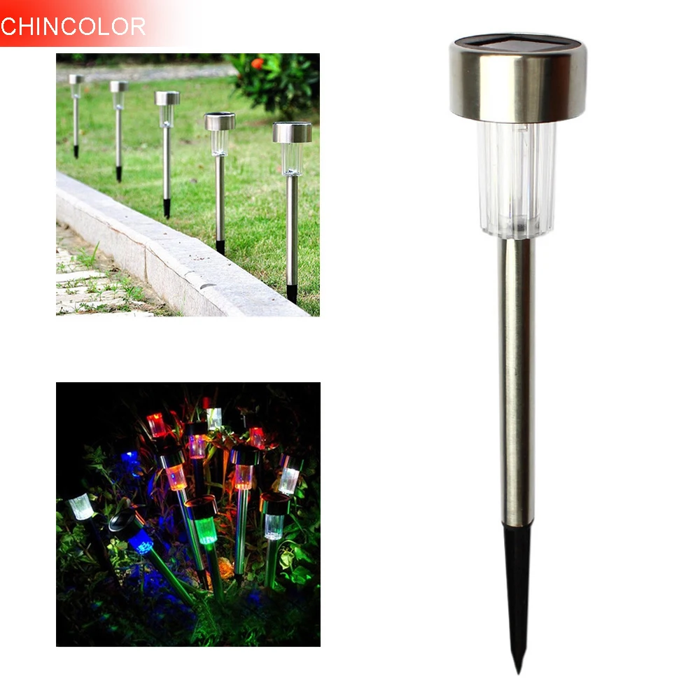 CHINCOLOR 2pcs Solar Powered LED Garden Light 1W Stainless Steel Outdoor Lawn Landscape Garden Path Night decoratiove Lights EA
CHINCOLOR 2pcs Solar Powered LED Garden Light 1W Stainless Steel Outdoor Lawn Landscape Garden Path Night decoratiove Lights EA