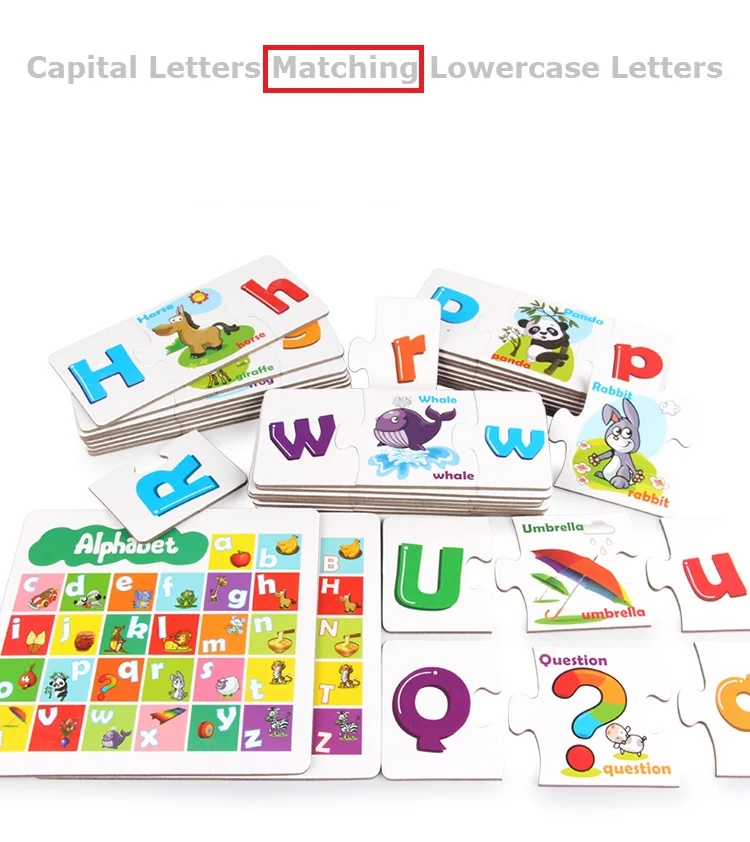 Alphabet 26 Letters Jigsaw puzzle English Cards kids learning English letters cards cognitive matching jigsaws children puzzles
Alphabet 26 Letters Jigsaw puzzle English Cards kids learning English letters cards cognitive matching jigsaws children puzzles