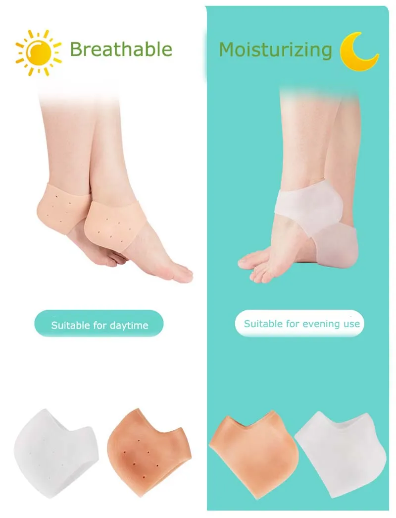 Silicone Heel Socks Moisturizing Gel Heel Sock Cracked Foot Skin Care Protectors Anti Cracking Insole Pads Inserts
Silicone Heel Socks Moisturizing Gel Heel Sock Cracked Foot Skin Care Protectors Anti Cracking Insole Pads Inserts