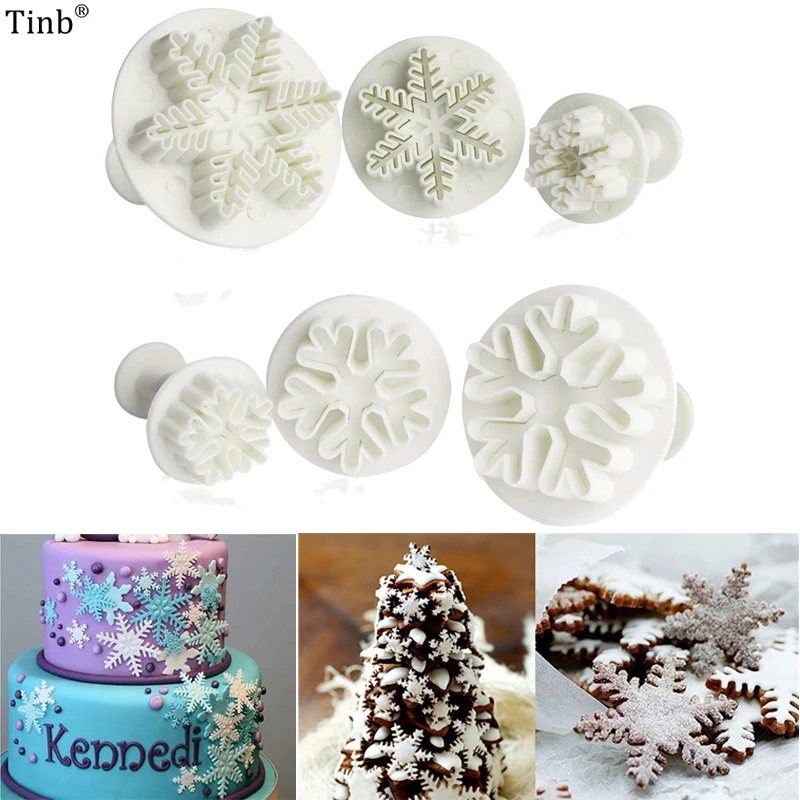 6 шт. Рождественские снежинки Плунжер печенье резак Sugarcraft Инструменты для украшения тортов из мастики Рождественский подарок форма для торта, печенья
6 шт. Рождественские снежинки Плунжер печенье резак Sugarcraft Инструменты для украшения тортов из мастики Рождественский подарок форма для торта, печенья