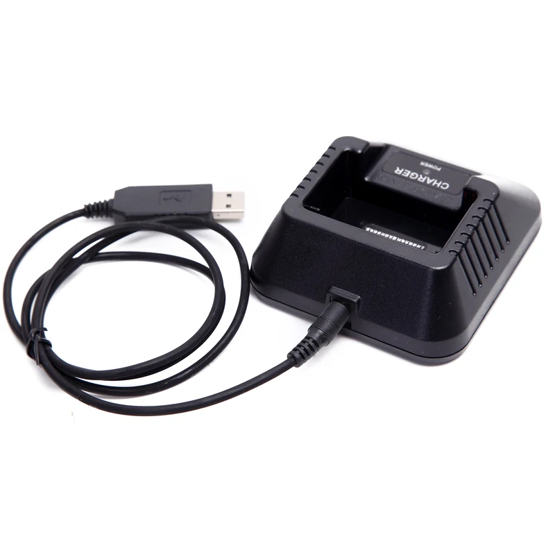 USB кабель для зарядного устройства портативной рации заменяет настольное