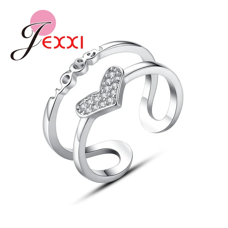 Fashion Girls Korean Open Ring Cubic Zirconia Statement Heart Rings 925 Sterling Silver Jewelry Gift For Girls Kids Lady
Fashion Girls Korean Open Ring Cubic Zirconia Statement Heart Rings 925 Sterling Silver Jewelry Gift For Girls Kids Lady