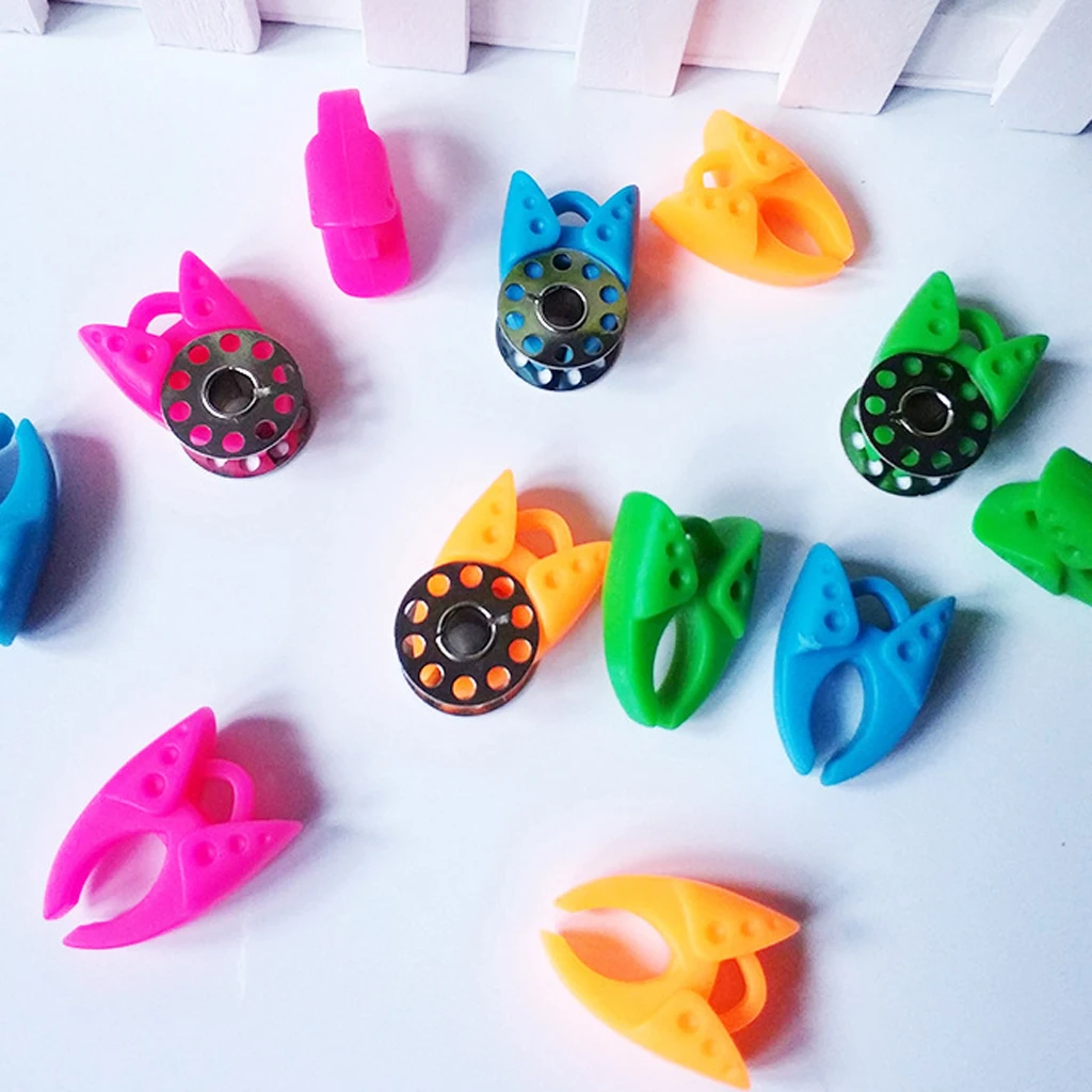 50 шт. Bibbon Buddies катушка случайных цветов с резьбой катушки для предотвращения